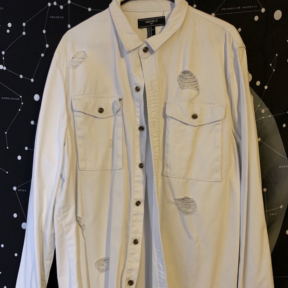 Men’s thin Denim button up